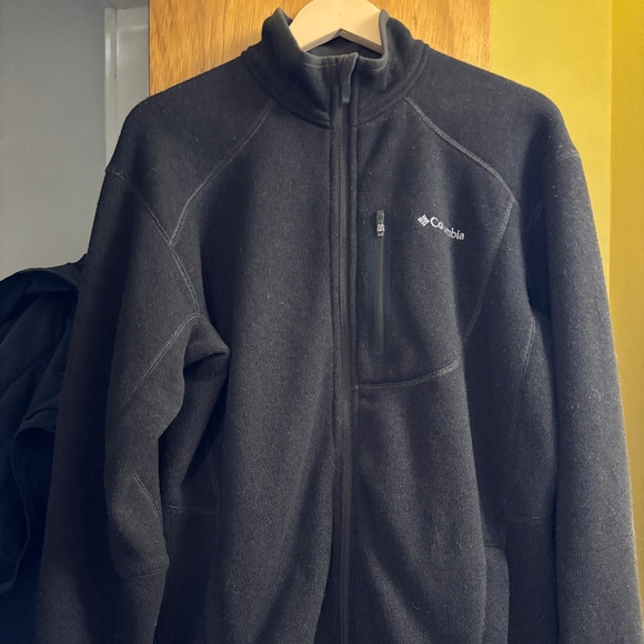 Men's LARGE Dark Chocolate Brown Columbia jacket (fleece-lined) OMNI-SHIELD - Picture 1 of 5